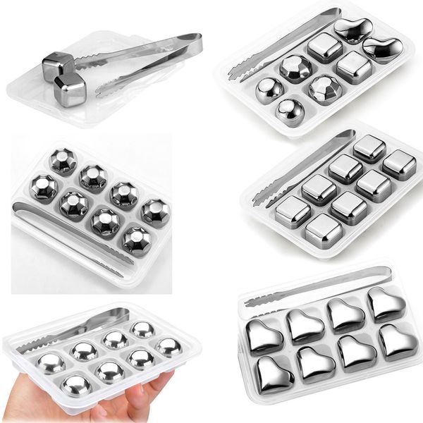 

304 stainless steel whisky cooler wine bear cooler ice stone ice cube barware wedding party bar drinking accessories