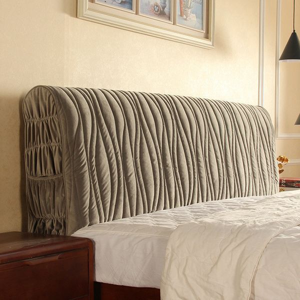 

modern bed cover 120-220cm all inclusive fabric comforters dust proof elastic double bed headboard cover protective