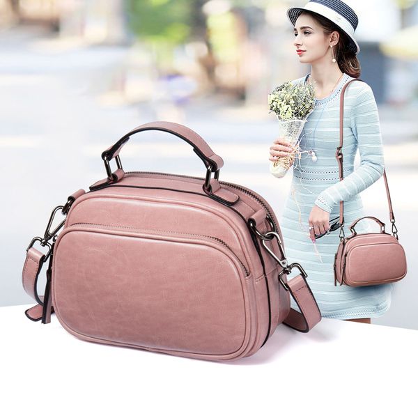 

leather small bag 2019 new fashion ladies shoulder bag casual handbag messenger women's