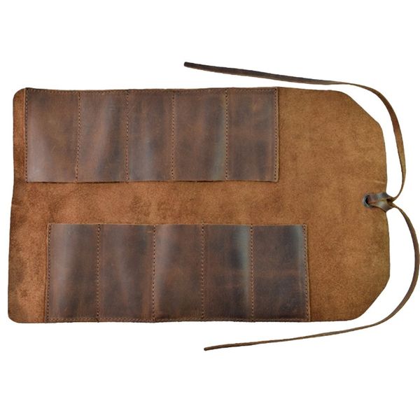 

selling rustic leather small tool roll handmade by hide drink bag large capacity handmade felt pencil case