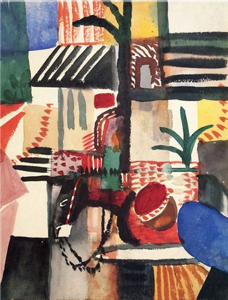 

август маке - манн мит esel в тунисе home decor handpainted hd печать картины маслом на холсте wall art холст картинки 200101