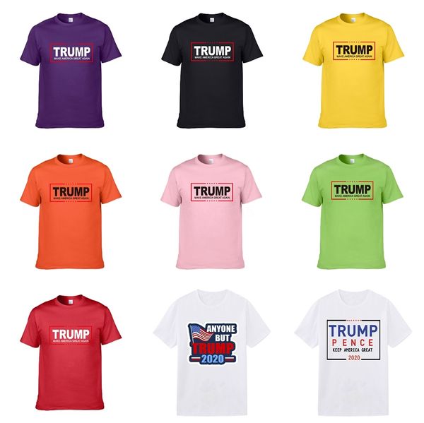

mens designer trump t shirts 100%cotton o-neck short-sleeved solid print letter play clothing s-3xl #488, White;black