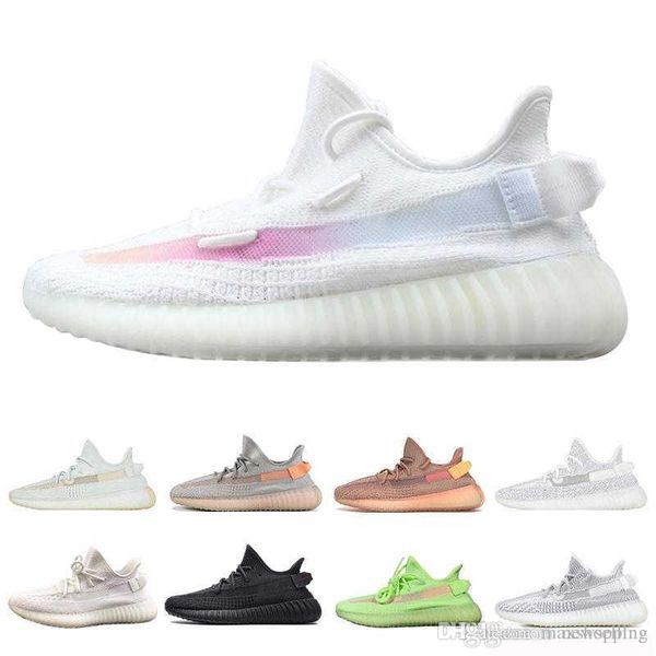 

size 13 kanye west hyperspace clay 3m reflective mens running shoes beluga 2.0 women trainer sport sneakers size 36-47, White;red