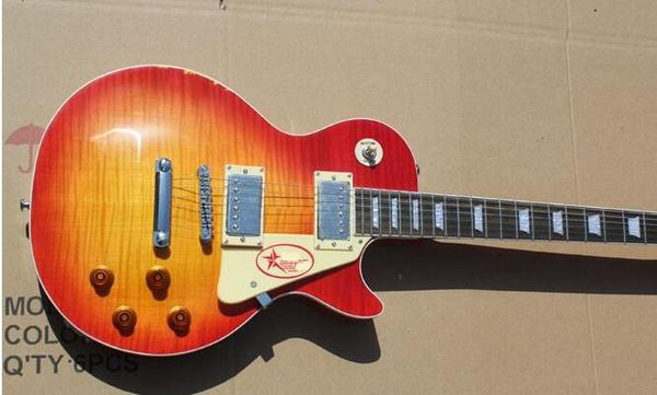 

electric guitar, 59 r9, cherry burst flame guitar