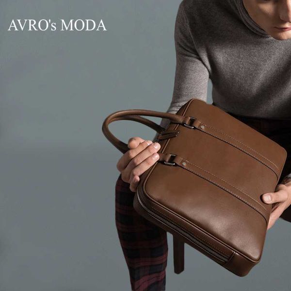 

avro's moda genuine leather bag business shoulder for men 2020 male briefcases handbags messenger laptote bag