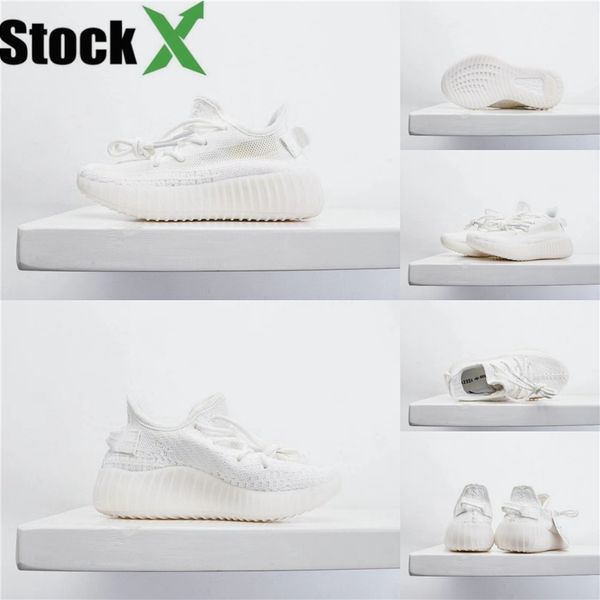 

продажа детская обувь kanye west v2 кроссовки светоотражающие кроссовки clay baby boy девушка малышей тренер тапки зебра черный серый белый