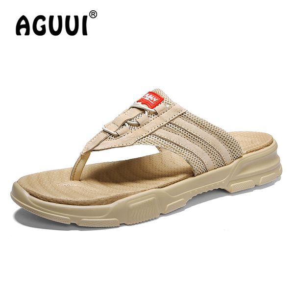 

summer flip flops men casual beach flat slippers non-slip outdoor pantuflas comfortable slides zapatillas hombre size 38-44, Black