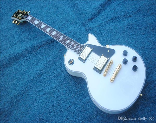 

rinkley 2018 line up custom white gold hardware chibson electric guitar,rosewood fretboard deluxe guitar