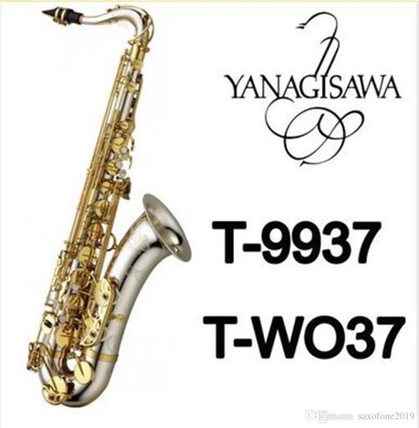 

Новый YANAGISAWA T-9937 T-WO37 Bb Тенор Саксофон серебро Никелированная трубка Золото Ключ Sax Музыкальные инструменты с корпусом Мундштук