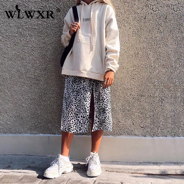 

wlwxr autumn winter letter oversized hoodies women pullover 2019 kpop long hoodie female sweatshirt casual ladies loose hoodies, Black