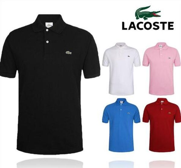 

Crocodile embroidery ew 6xl polo hirt men olid hort leeve ummer ca ual polo men good quality