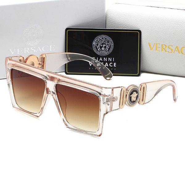 

2020 новые солнцезащитные очки мужчины Versace дизайнеры старинные солнцезащитные очки Мода стиль квадратные солнцезащитные очки UV400 Бесплатная доставка