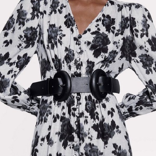 

classic black fashion luxury leather female woman designer belt exaggerated big rubber geometric needle buckle 107cm, Black;brown