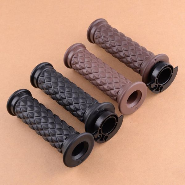 

beler 2pcs 7/8" motorcycle handlebar hand grip bar fit for cafe racer bobber clubman