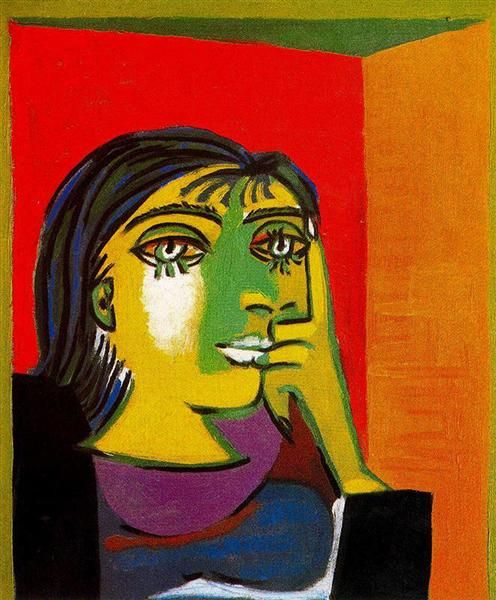 

pablo picasso classical oil painting portrait of dora maar 100% handmade by experienced painter on white canvas picasso582
