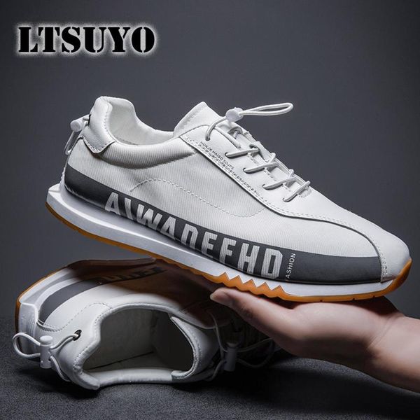 

ltsuyo new men's fashion casual walking shoes light white shoes breathable forrest sports travel