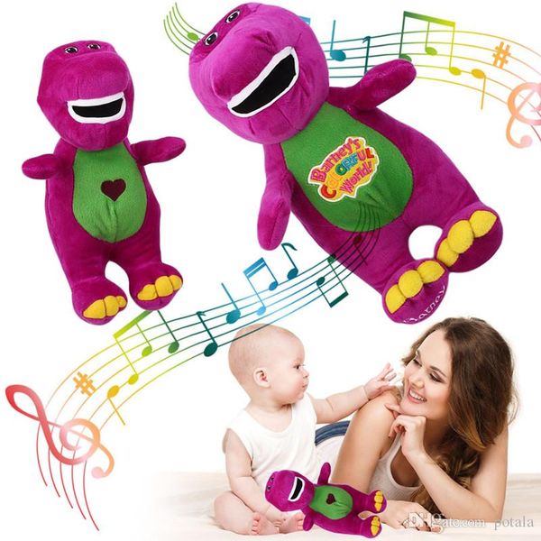 2019 12inch Lovely Barney The Dinosaur 30cm Sing I Love You Song