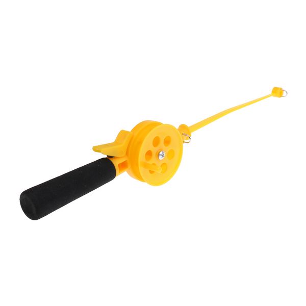 

mini ice fishing rod 33cm plastic beginner children fishing pole with reel, fishing tackle accessories