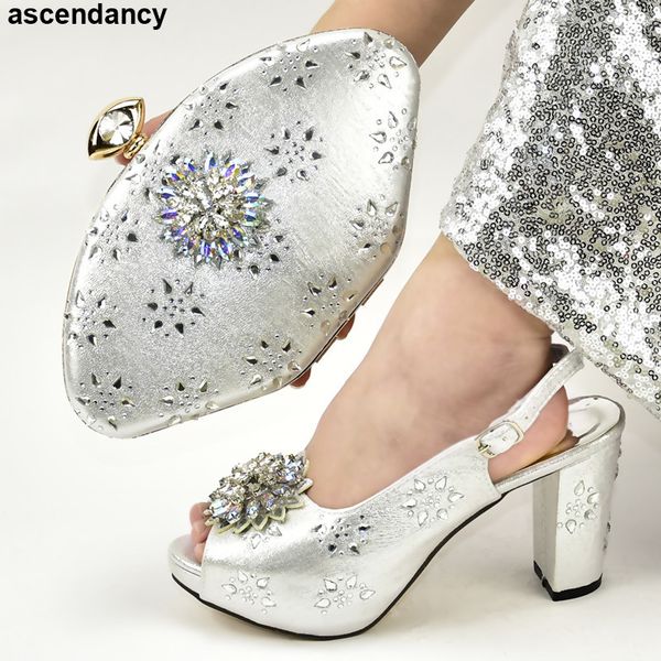 

fuchsia wedding shoes bride cristal italian ladies shoes and bags to match set decorated with rhinestone bag and set pu, Black
