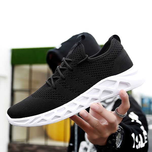 

men sneakers spring autumn new lace-up men mesh sport shoes breathable comfortable male footwear schoenen running shoes