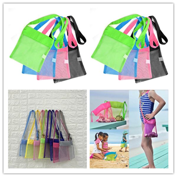 

kid mesh пляжная сумка fanny pack мешки с песком тотализаторов shell игрушки коллекционные хранилища сумка детский мальчик девочка песочницы