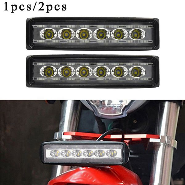 

1pc/2pcs 6 inch 18w pmma lens car off-road suv atv led work light bar suv atv off-road led strobe lamp bulb spotlight headlight