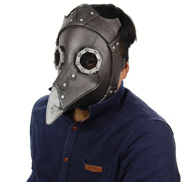 

halloween mask latex full face punk bird face mask scary creepy cosplay with elastic strap for party masquerade costume