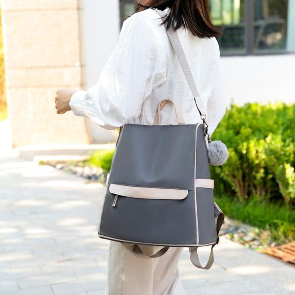 

womenshoulder рюкзак водонепроницаемый мешок противоугонная сумка мода досуг высокая емкость сумки на ремне девушки messenger рюкзак #35