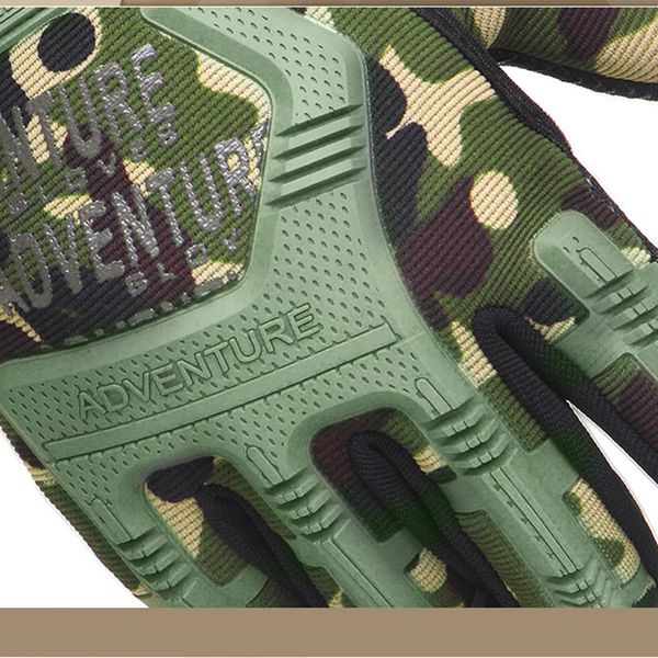 

2019 tactical gloves all refer solid color camouflage male outdoor wild fighting tactical riding non-slip warm winter sports, Black
