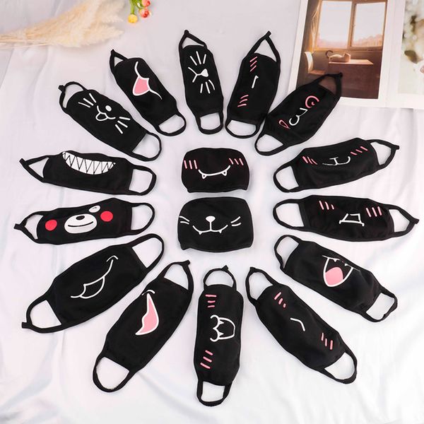 

wholesale cute cartoon mask antidust kids fun fancy lower half face mouth muffle mask reusable warm windproof cotton facial mask