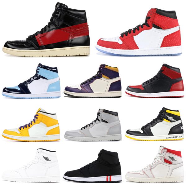

2019 Men Basketball Shoes 1 1s Spiderman Turbo Green UNC Phantom Court Purple Couture NRG Mens Trainers Sports Sneakers 7-12