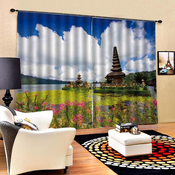 

landscape curtains 3d window curtain bedroom drapes cortina customized size