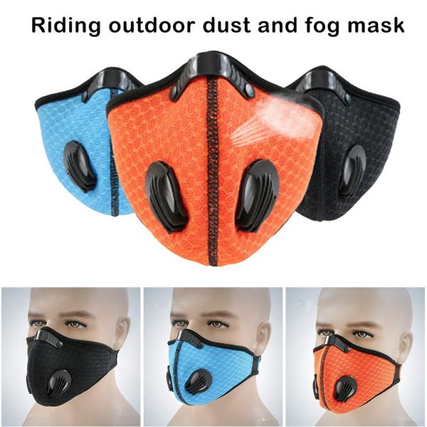 

спортивная маска для лица с фильтром активированный уголь pm 2.5 anti-pollution n95 running training cycling mask zz53