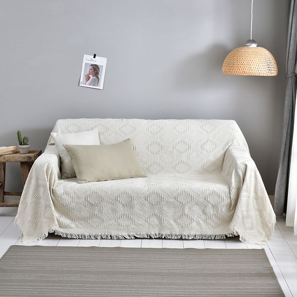 

cotton thread sofa towel sofa cover tassel blanket couch cover furniture slipcovers throw for living room home decoration