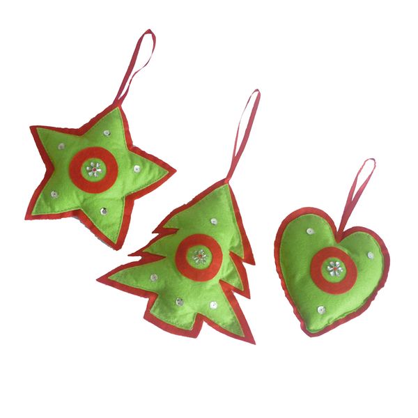 

3packs hanging ornaments for christmas birthday wedding party decorations star shape heart xmas tree