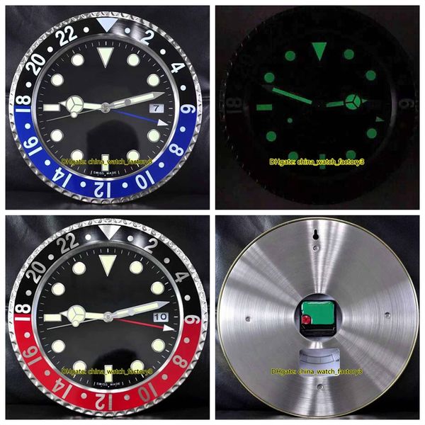 

8 стиль high quality brand gmt часы часы настенные часы 34cm х 5см 1.5kg quartz movement 316 сталь модель 116710 116719 часы часы часы