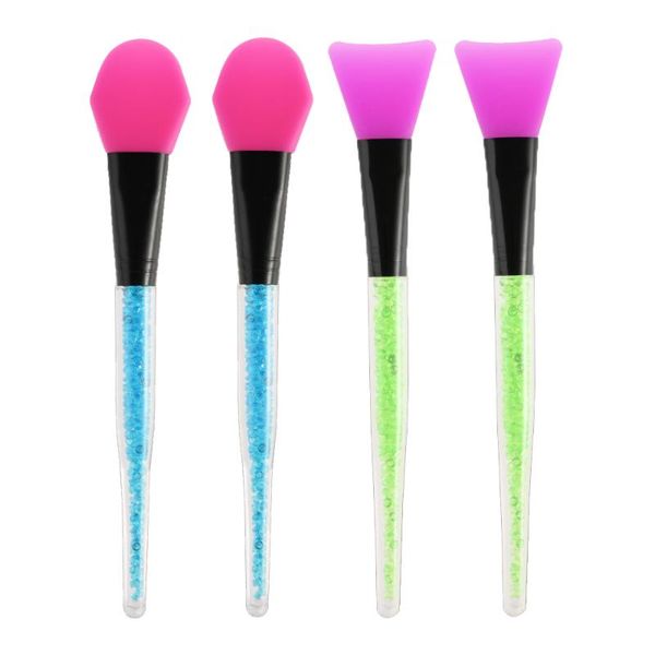 

oshioner 1 pc silicone mask brushes rhinestone handle facial face mask diy mud mixing skin care applicator tool