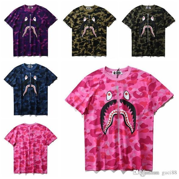 

apes head tshirt pullover short camo aape hip hop a bathing cotton ape t-shirt mens designer t shirts kanye west vetements, Black