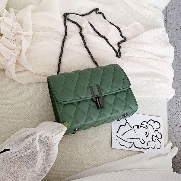 

chain diamond lattice leather crossbody bags for women 2020 luxury handbags designer ladies hand shoulder messenger bag sac main