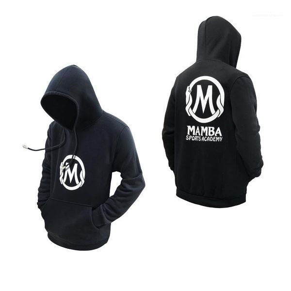

letter printed solid color memorial hooded sweatshirt casual mens clothing rip mamba mens designer hoodies fashion, Black