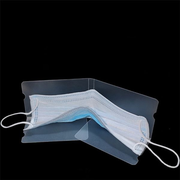 

foldable disposable dust mask storage box n95 kn95 ffp3 2 1 face mask keeper holder pm2.5 mouth face mask storage clip 7035
