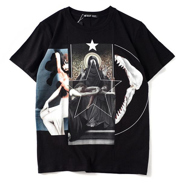 

mens 2020 luxury designer t shirts tar striped printing women designer t shirt short sleeve tees size s-3xl t shirts for men, White;black