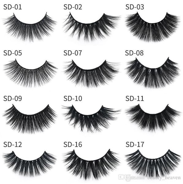 

3d норка ресницы продолжительный mink lashes hand made full strip lashes глаз 25мм cilios naturais ресницы extension