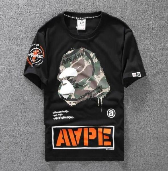 

мода мужская футболка лето мужчины рубашка черный белый оранжевый азиатский размер s-xxl хлопок смесь круглый вырез с коротким рукавом мужск, White;black