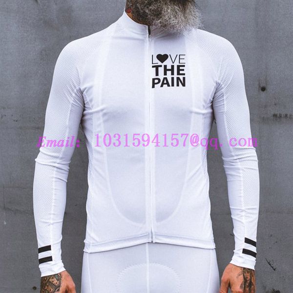 

cycling jersey long sleeve jacket white men winter thermal fleece usa kit bike clothes maglia ciclismo uomo tenue cycliste homme, Black;blue