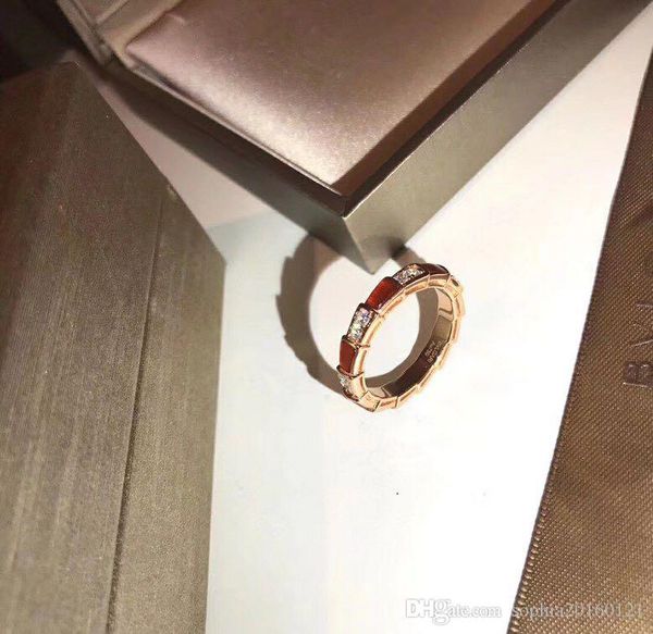 

luxury serpenti s925 sterling silver crystal and ceramic snake shape ring for women fashion jewelry