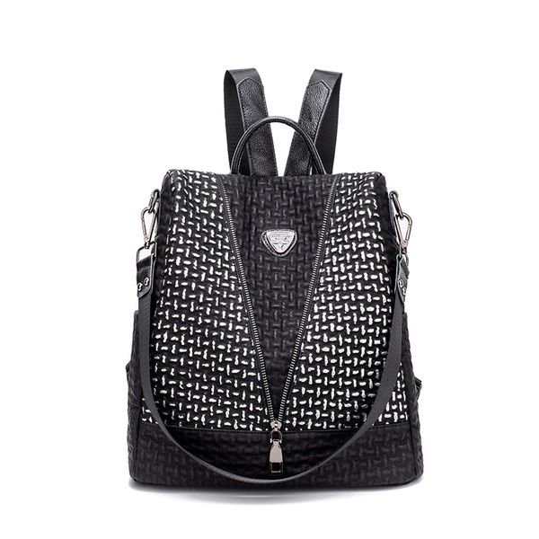 

рюкзак 2020 wild anti-theft новый кожаный рюкзак v-образный женская повседневная дорожная сумка школьные сумки для девочек-подростков