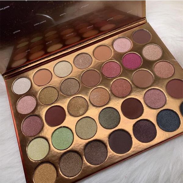 

2019 35 оттенков теней для век Хороший пигмент матовые тени для век Бесплатная доста