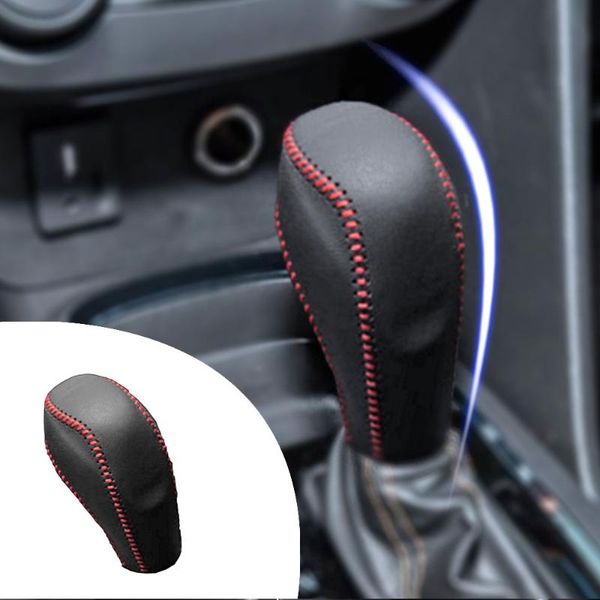 For Cavalier 2018 2019 Pu Leather Hand Brake Shift Knob Cover Gear Case Car Interior Decor Shift Knob Shell Car Cool Accessories Car Dash Parts From