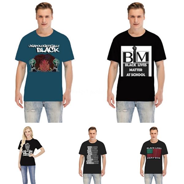 

black lives mattersummer designer t shirts mens womens head letter embroidery t shirt mens clothing brand short sleeve tshirt women #71, Gray;blue